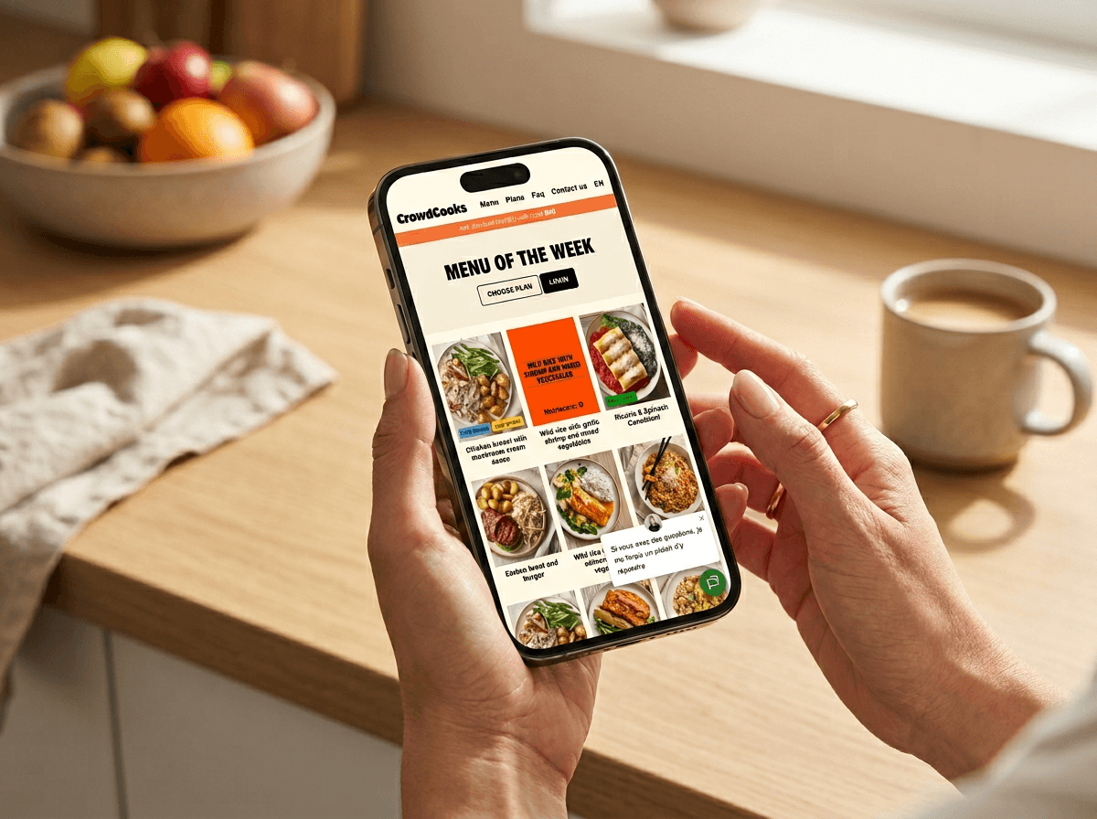 Choisissez votre box — parcourez le menu de la semaine